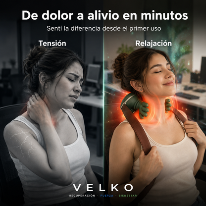 VELKO™ Palm — Masajeador Cervical con Calor