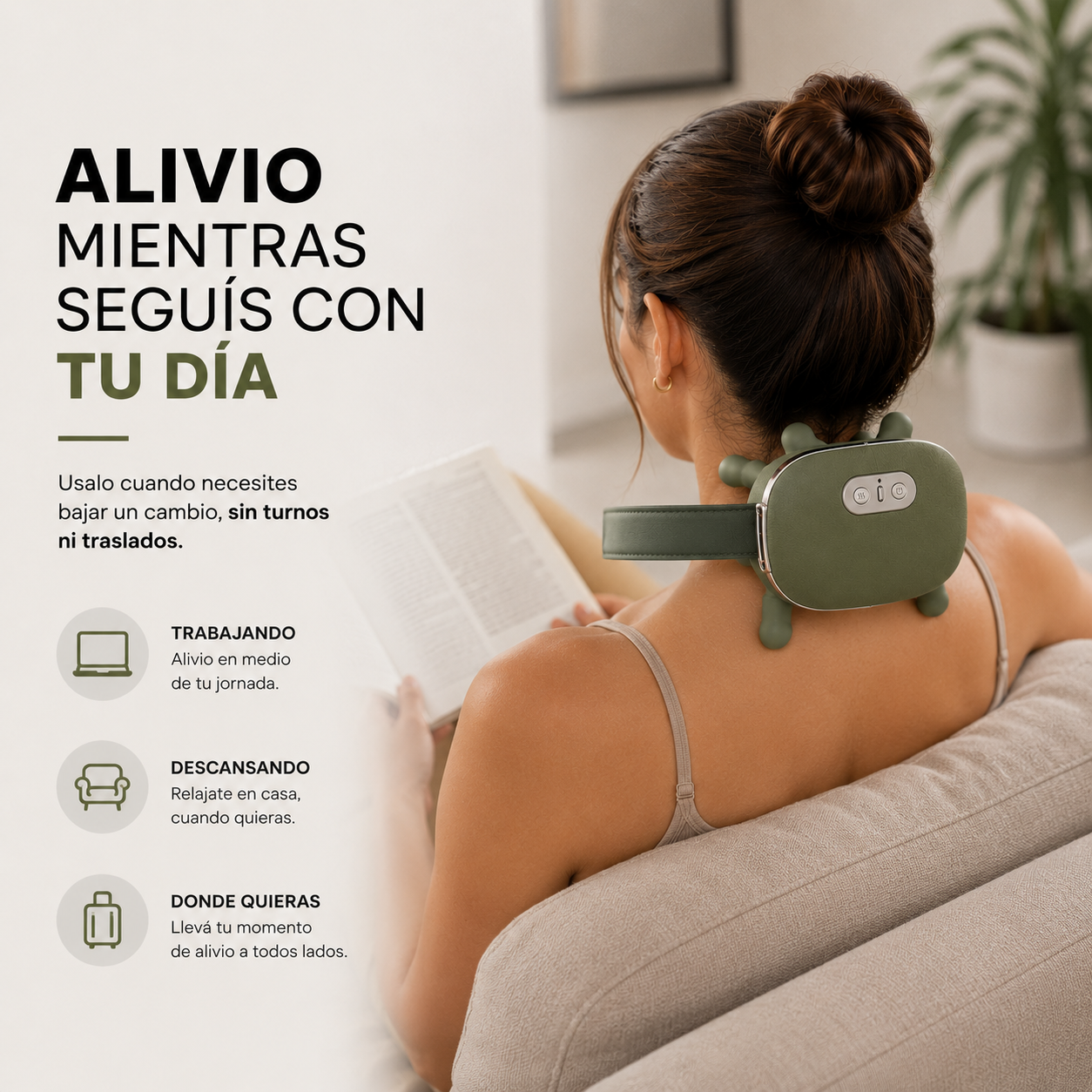 VELKO™ Palm — Masajeador Cervical con Calor